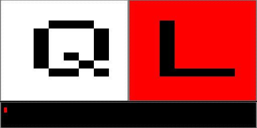 QL monitor screen logo